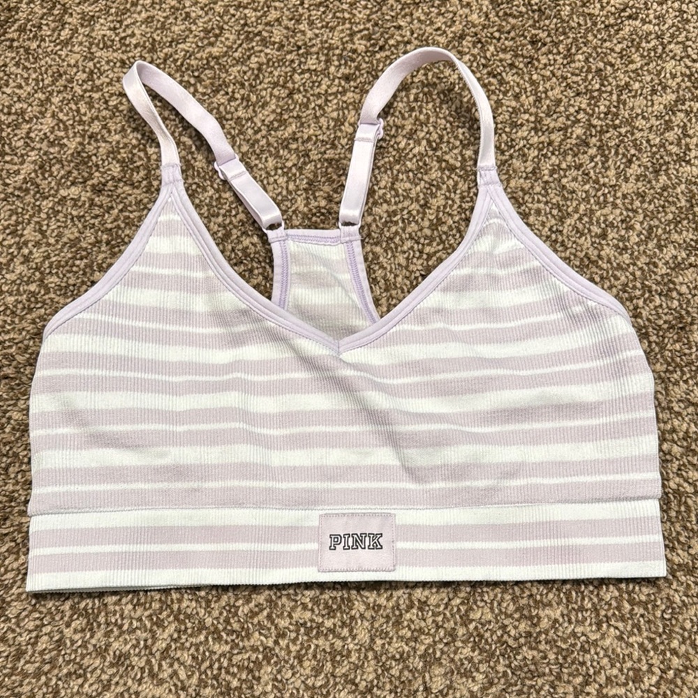 PINK Striped Bralette